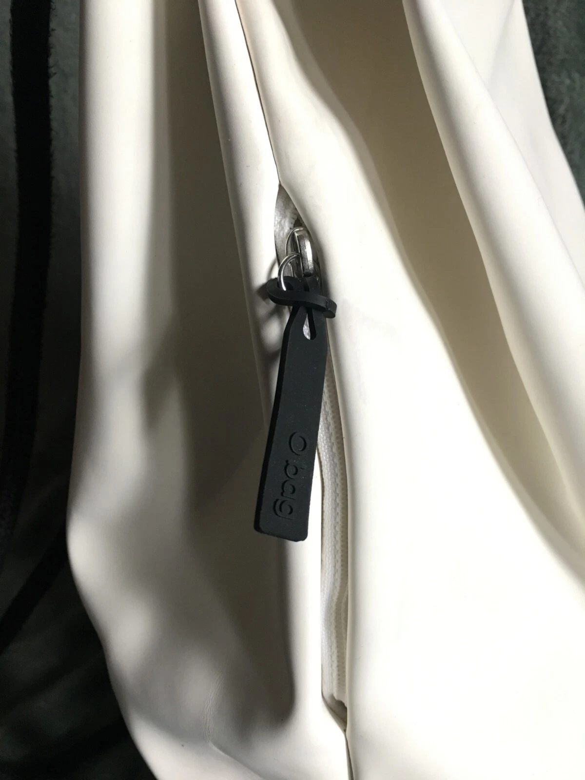 O Bag White Adjustable Drawstring Backpack Italy - O Bag