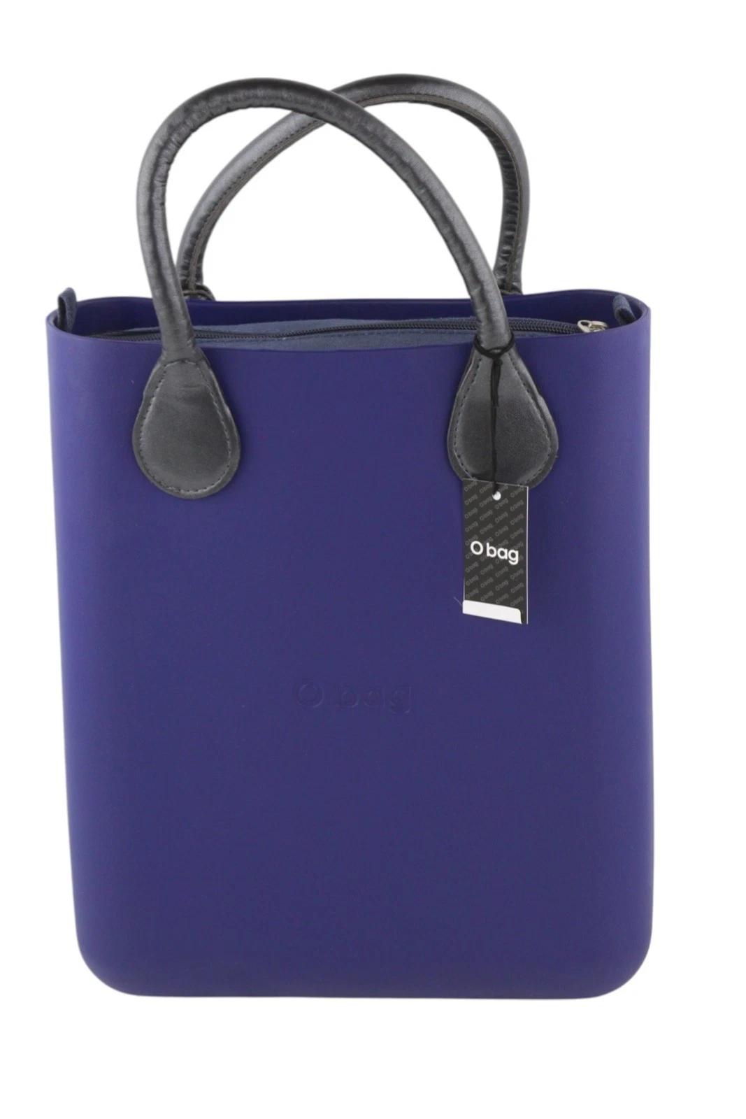 O Bag Chic Women's Bag OS Blue Double Handles Inner Compact Square Tote - O Bag