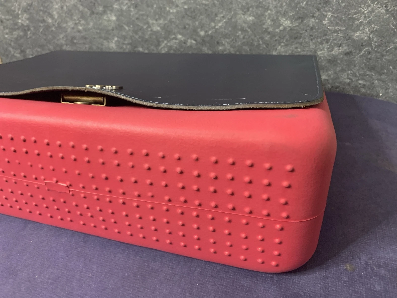 O Bag Pink Handbag - Made in Italy - White Removable Lining - Blue Top - O Bag