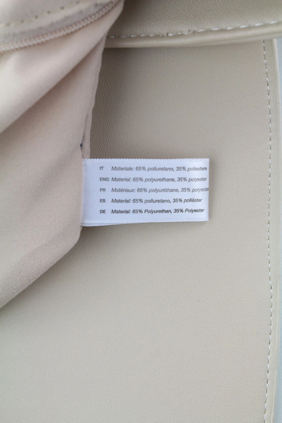 O Bag Zaino Women Bag OS Light Beige Double Handle Backpack Magnetic Closure - O Bag