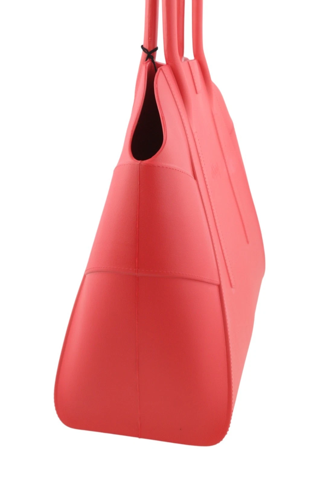 O Bag Unique Women Bag OS Red Textured Silicone Waterproof Double Handle Casual - O Bag