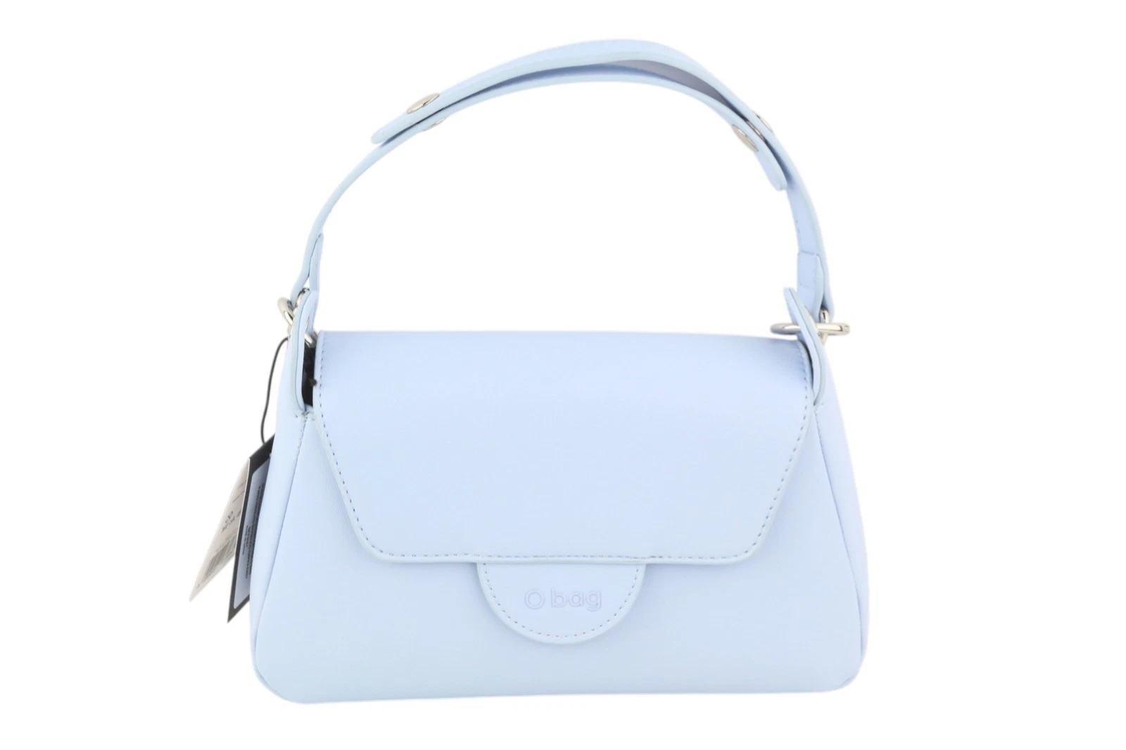 O Bag With Patina Women's Bag OS Light Blue Padded Logo Square Shoulder Bag - O Bag